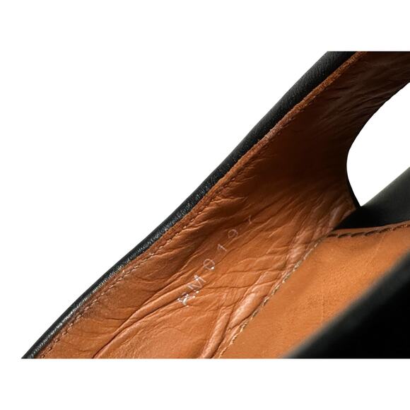 Givenchy Black Leather Ankle Strap Shark Lock Platform Heels Sandals Size 39 - Picture 5 of 8